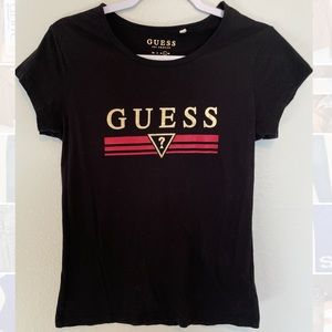 Guess classic black tee